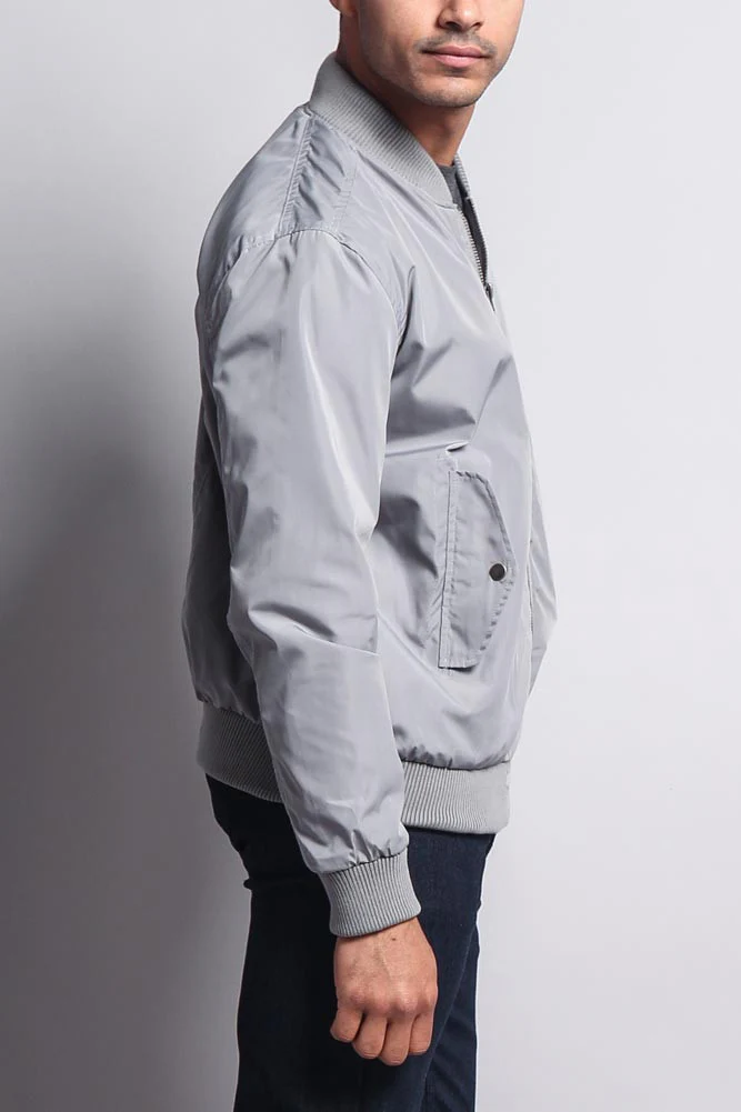 Men's Lightweight Bomber Flight Jacket - Image 15
