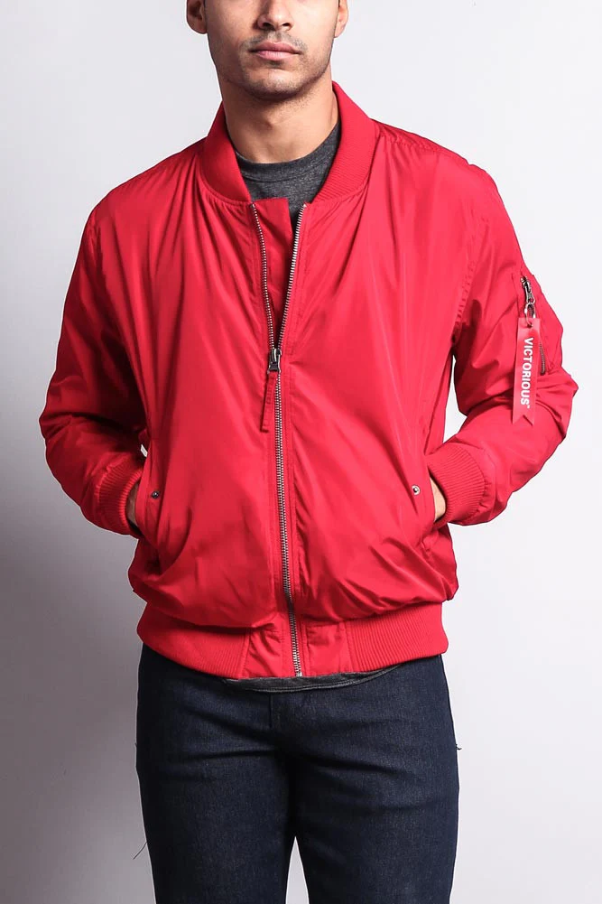 Men's Lightweight Bomber Flight Jacket - Image 17