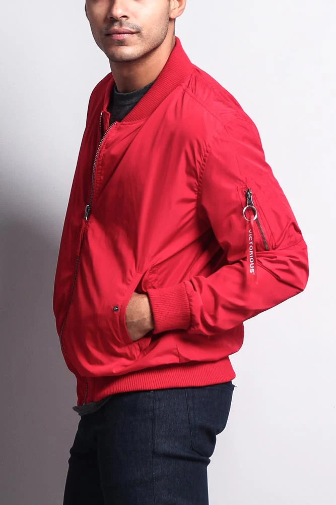 Men's Lightweight Bomber Flight Jacket - Image 18