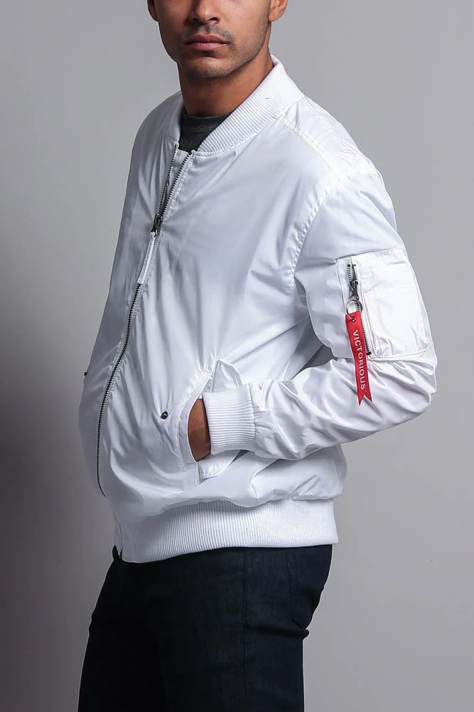 Men's Lightweight Bomber Flight Jacket - Image 23