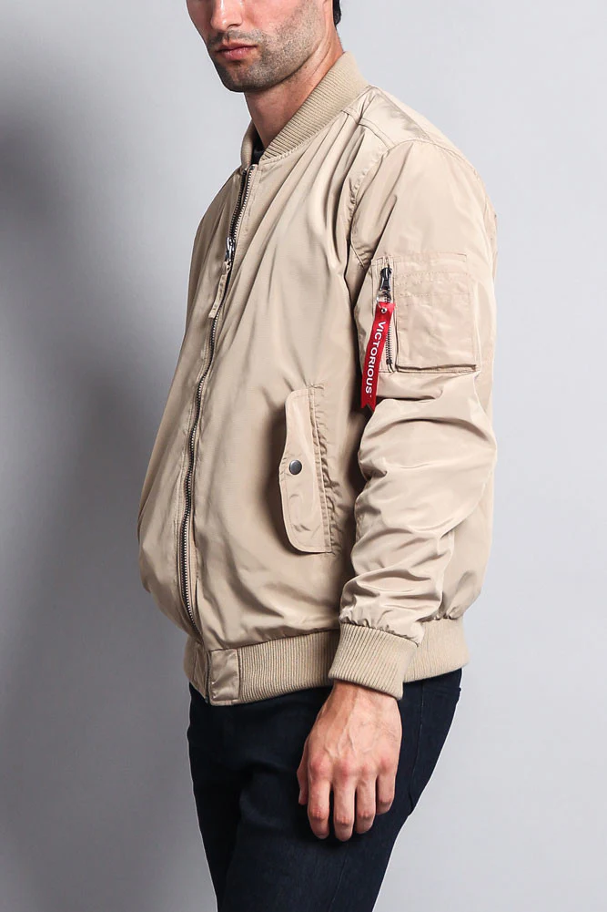 Men's Lightweight Bomber Flight Jacket - Image 28