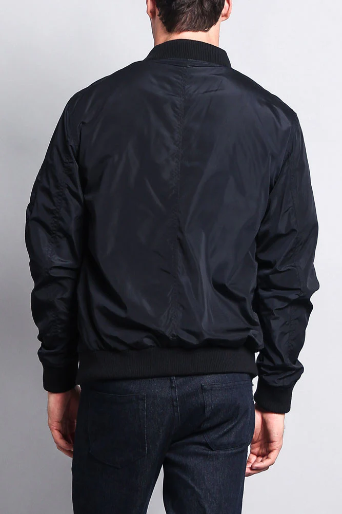 Men's Lightweight Bomber Flight Jacket - Image 34