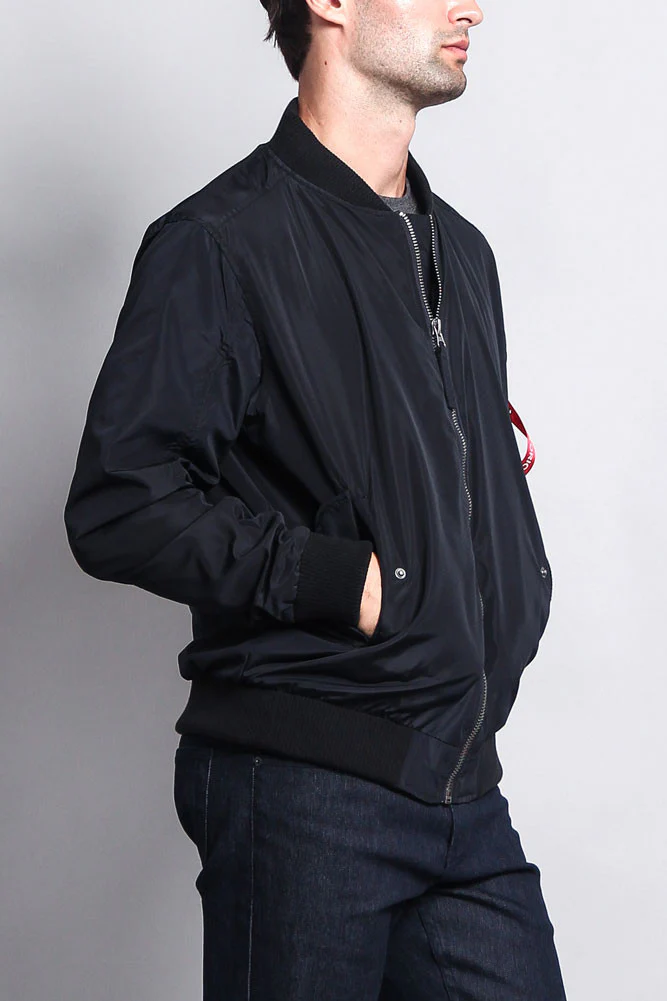 Men's Lightweight Bomber Flight Jacket - Image 35