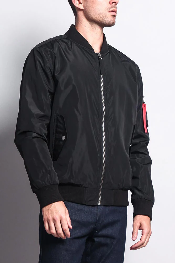 Men's Lightweight Bomber Flight Jacket - Image 6