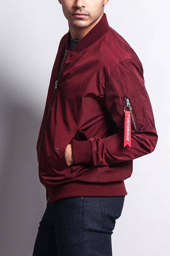 Men's Lightweight Bomber Flight Jacket - Image 8