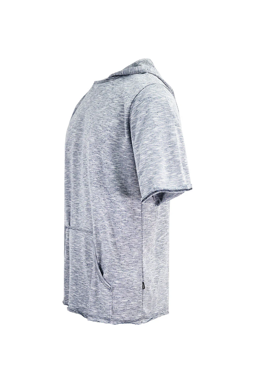 Men's Lightweight Marbled Short Sleeve Hoodie - Image 5
