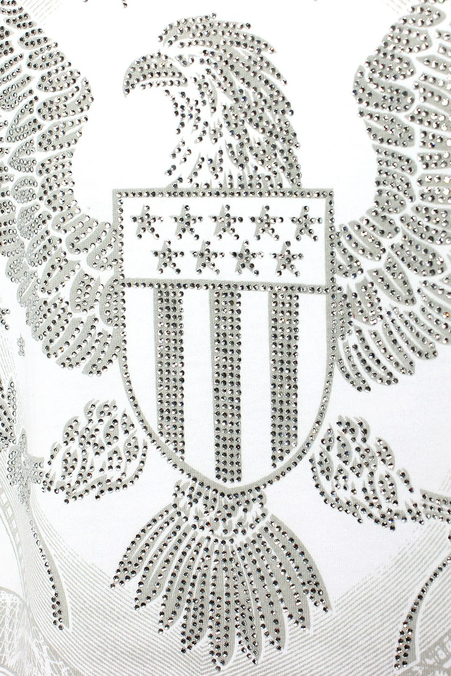 Men's Money Print Rhinestone Graphic T-Shirt - Image 2