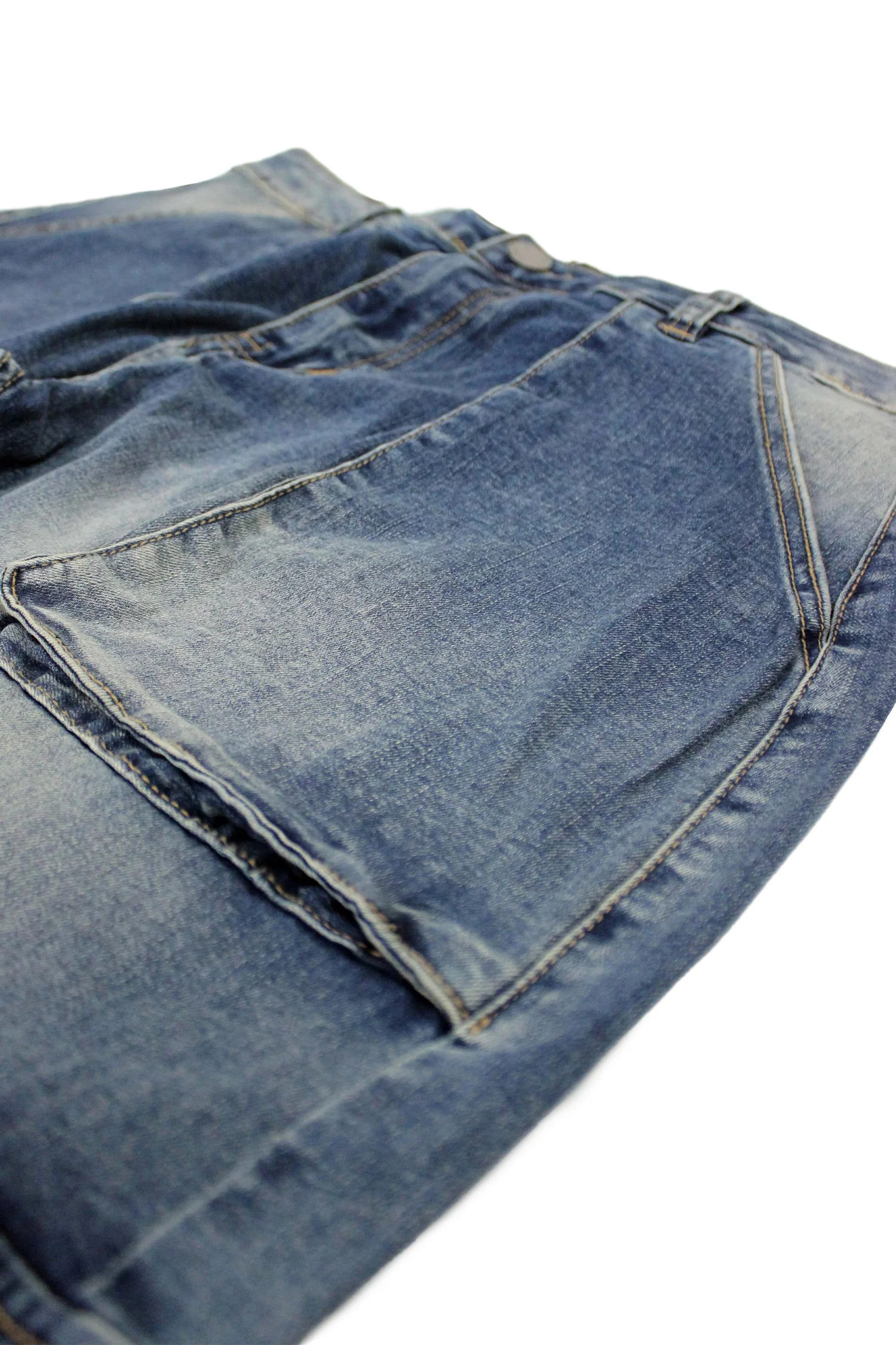 Men's Multi Cargo Pockets Denim Jeans - Image 5