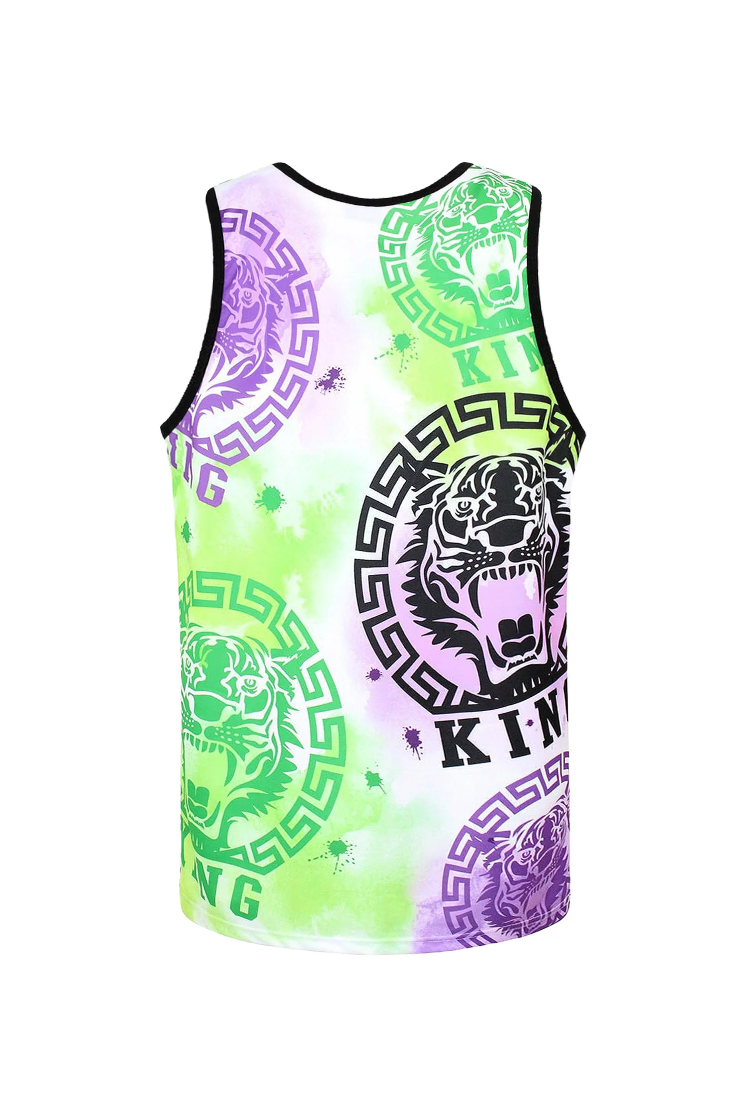 Men's Multicolor King Tiger Tank Top - Image 9