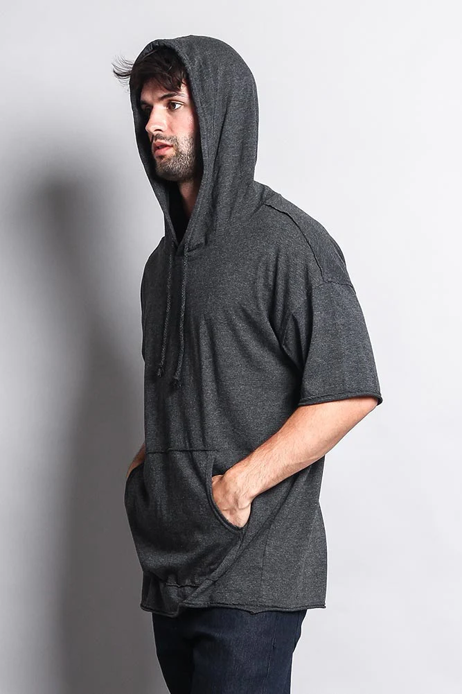 Men's Over Sized Hooded T-Shirt - Image 28
