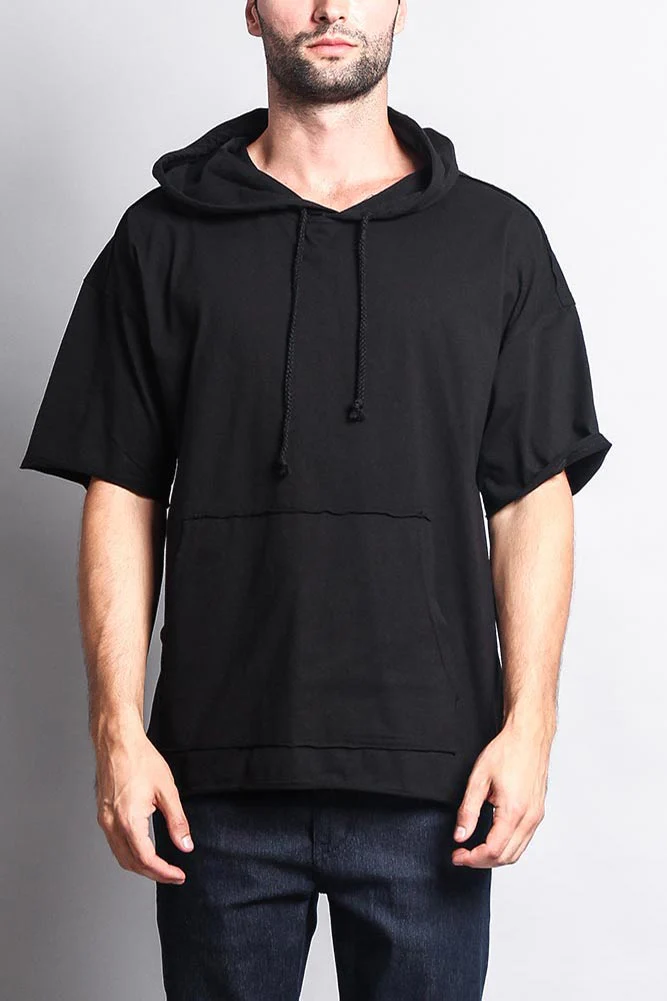 Men's Over Sized Hooded T-Shirt - Image 3