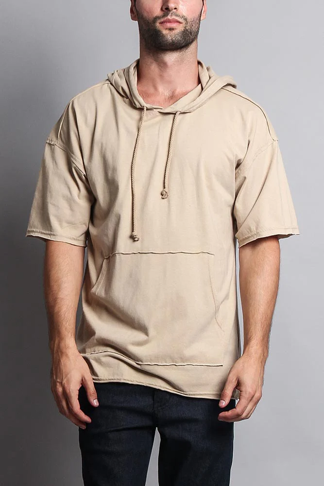 Men's Over Sized Hooded T-Shirt - Image 30