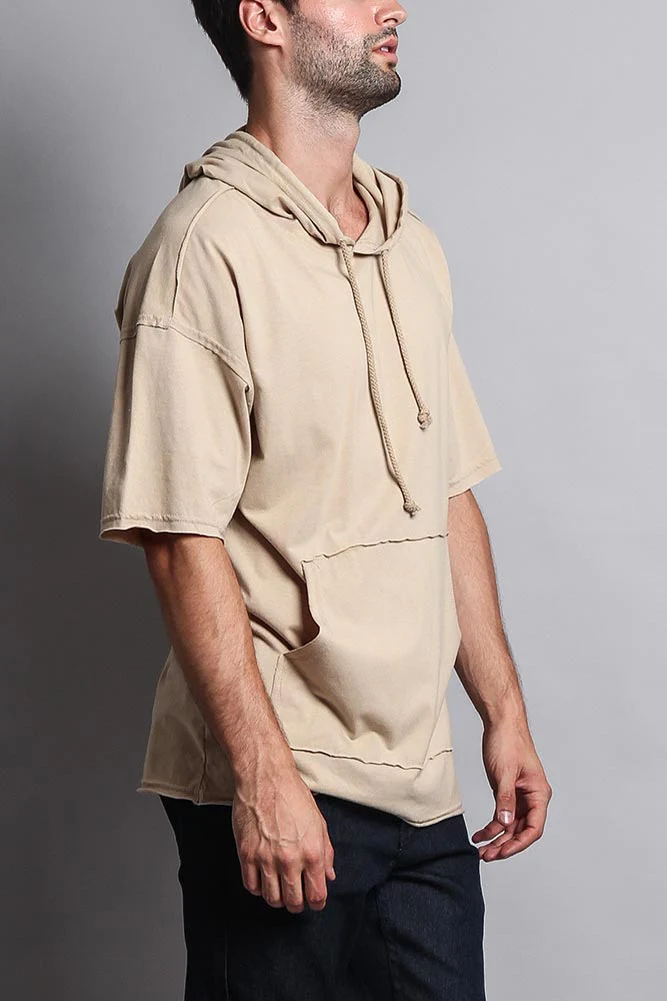 Men's Over Sized Hooded T-Shirt - Image 33