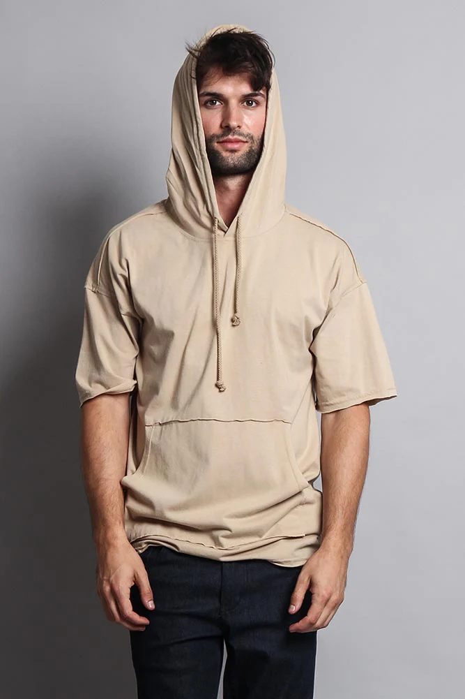 Men's Over Sized Hooded T-Shirt - Image 34