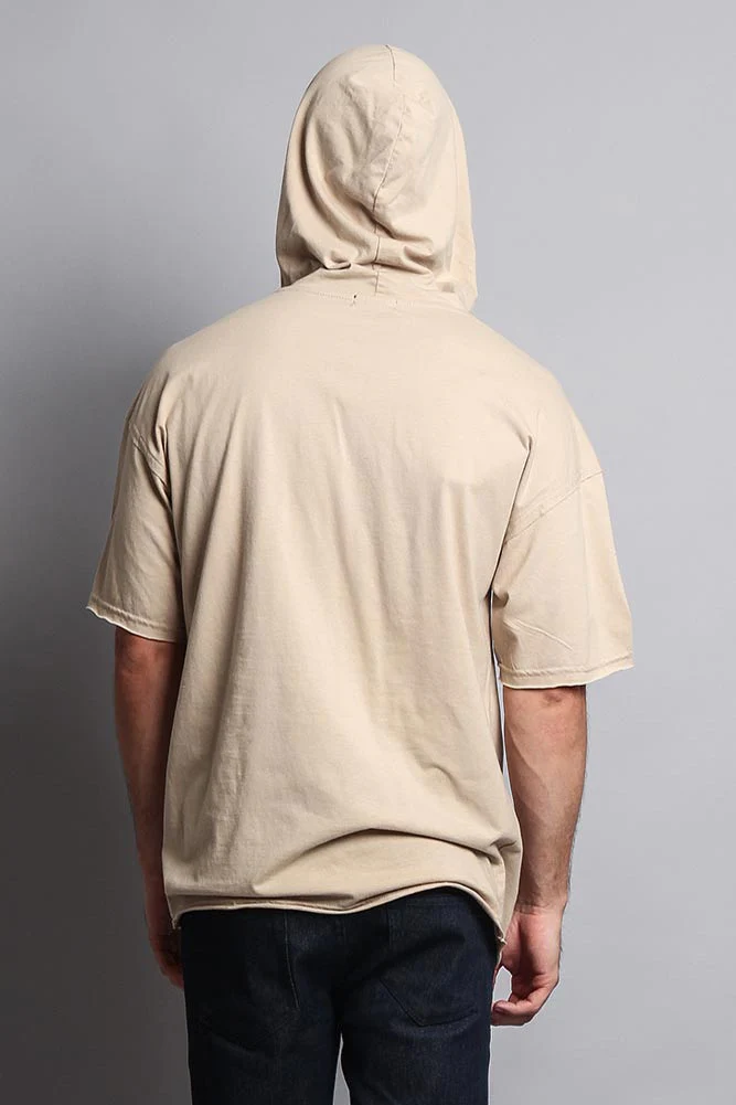Men's Over Sized Hooded T-Shirt - Image 36