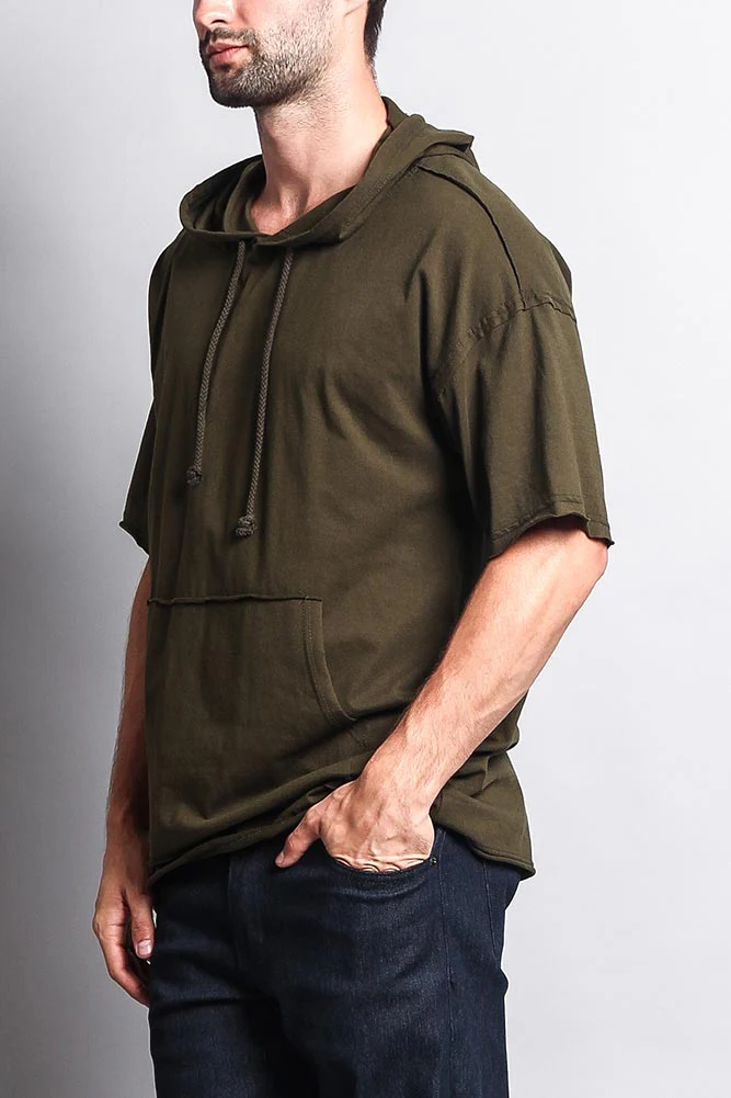 Men's Over Sized Hooded T-Shirt - Image 37