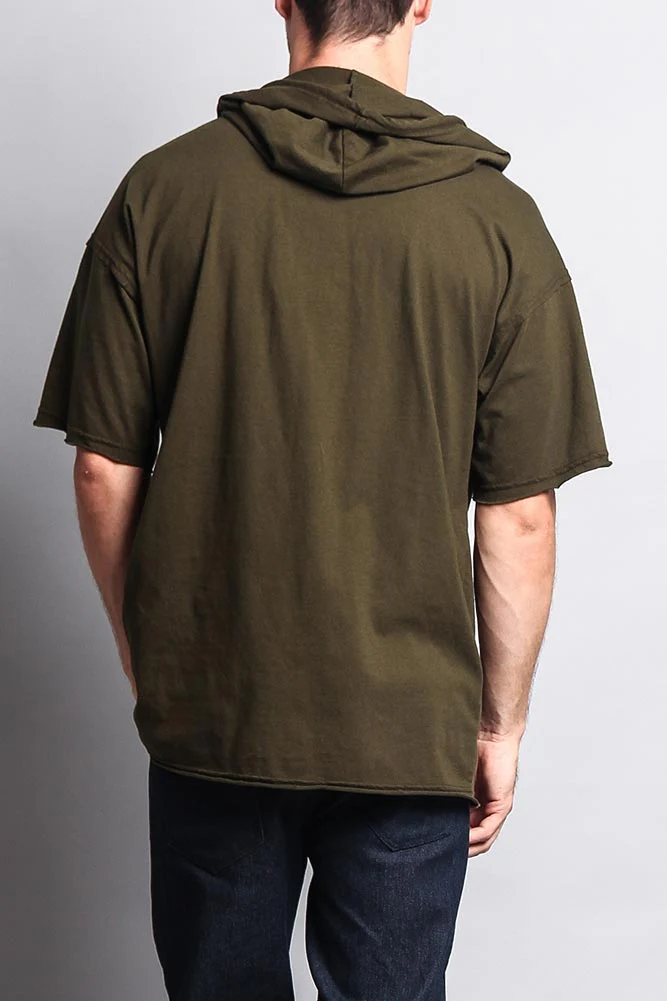 Men's Over Sized Hooded T-Shirt - Image 38