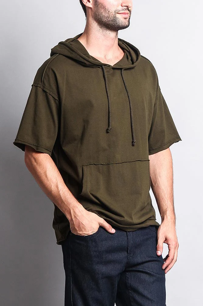 Men's Over Sized Hooded T-Shirt - Image 39