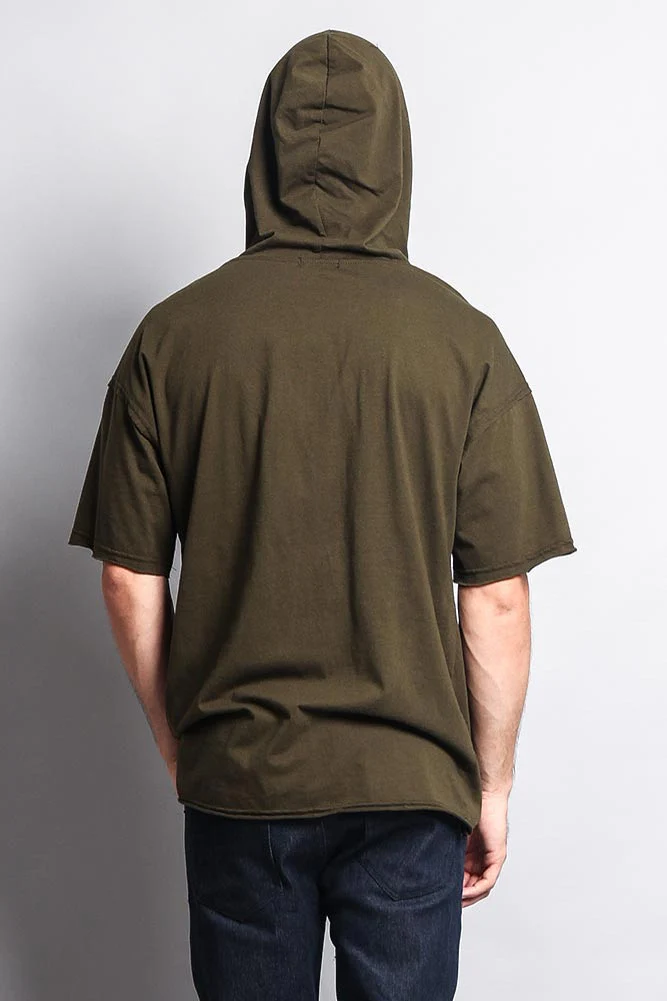 Men's Over Sized Hooded T-Shirt - Image 42