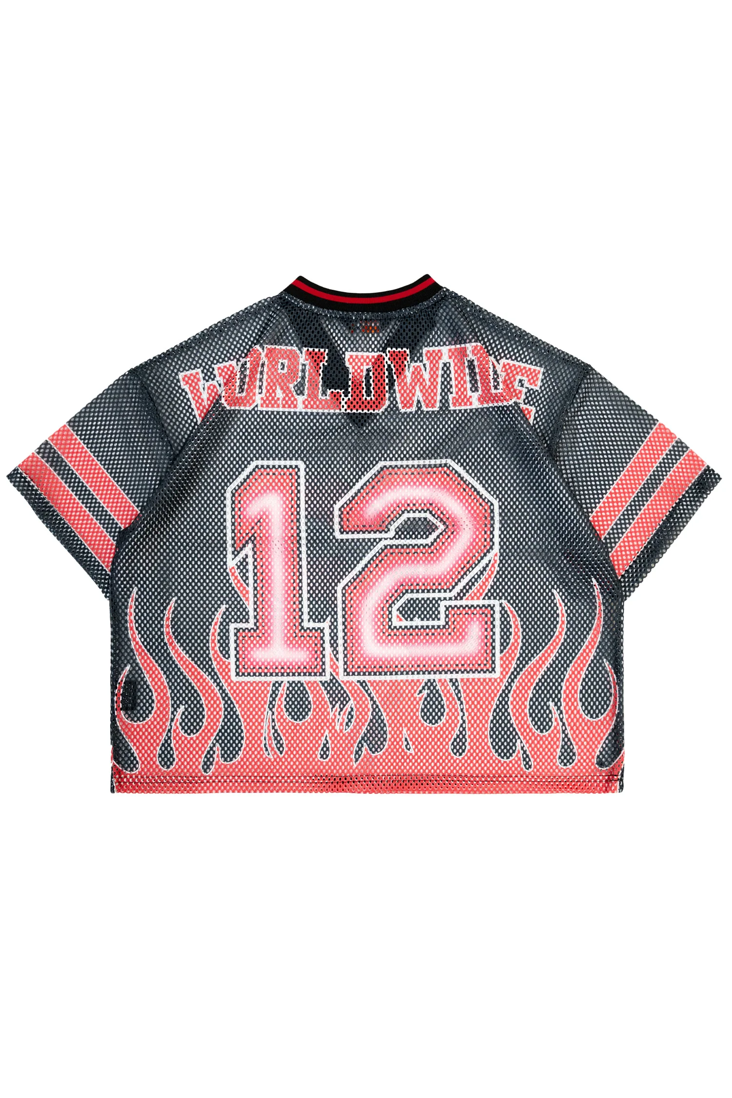 Men's Oversized Mesh Flame Top - Image 2
