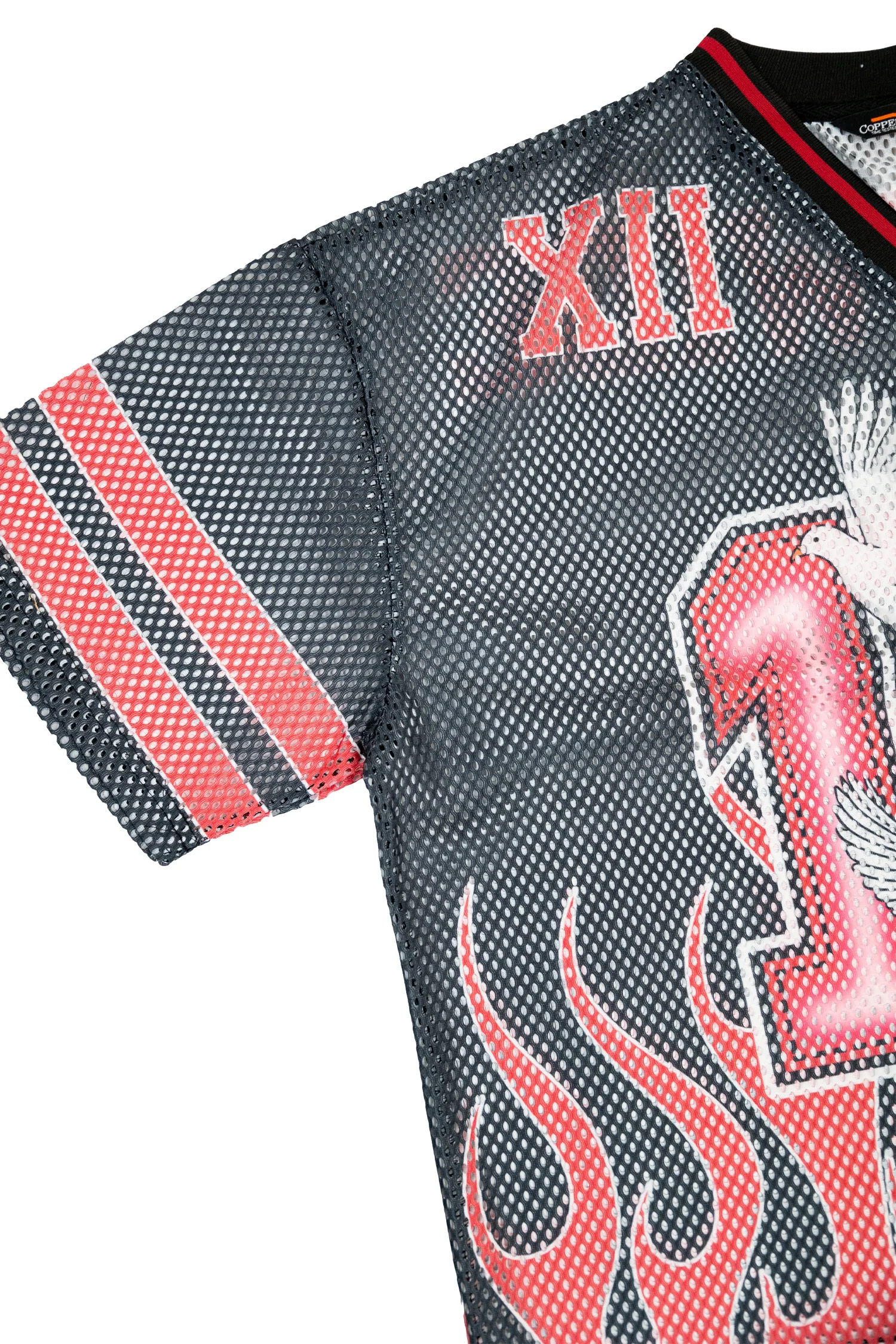 Men's Oversized Mesh Flame Top - Image 3