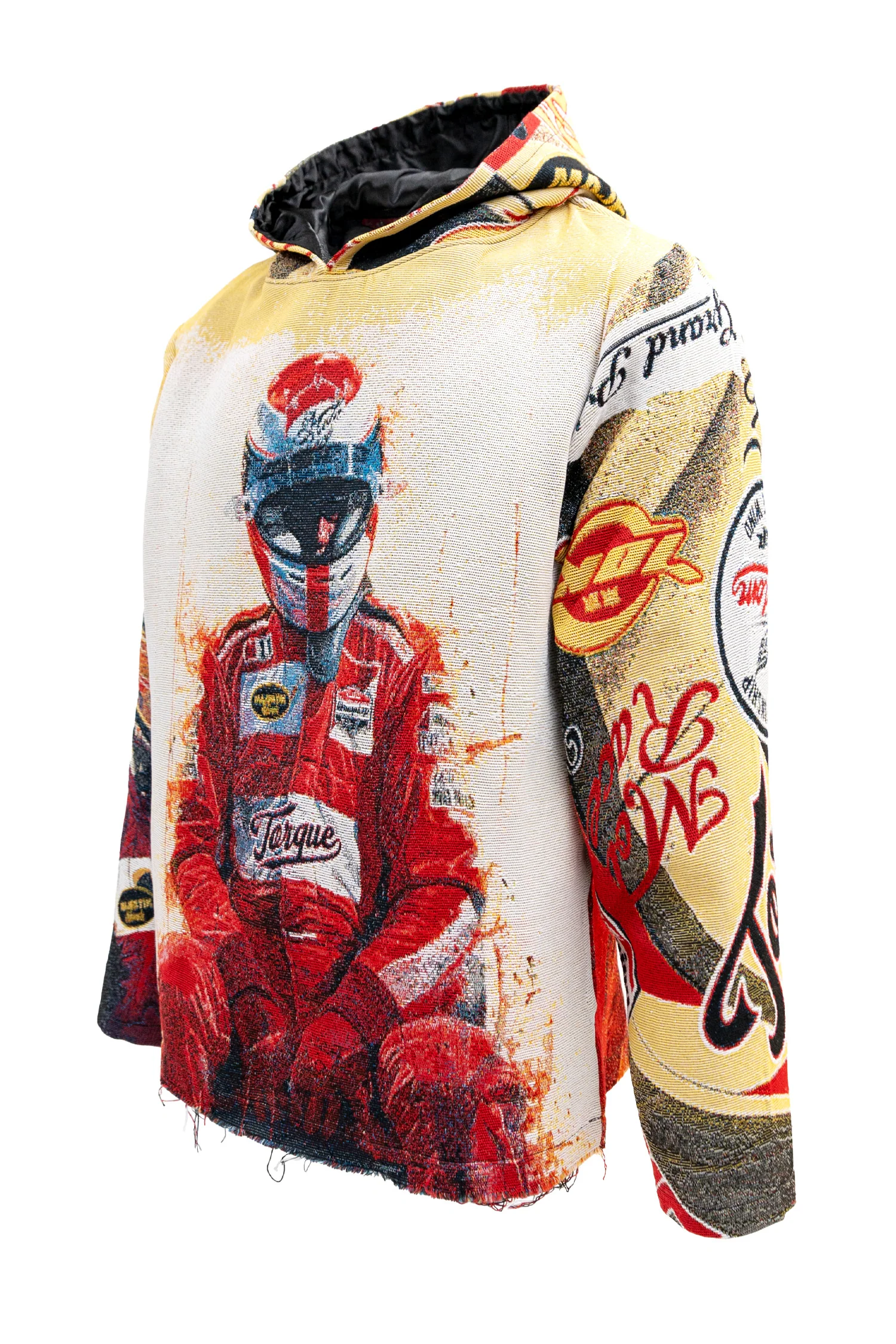 Men's Premium F1 Racer Tapestry Jacquard Long Sleeve Hoodie - Image 2