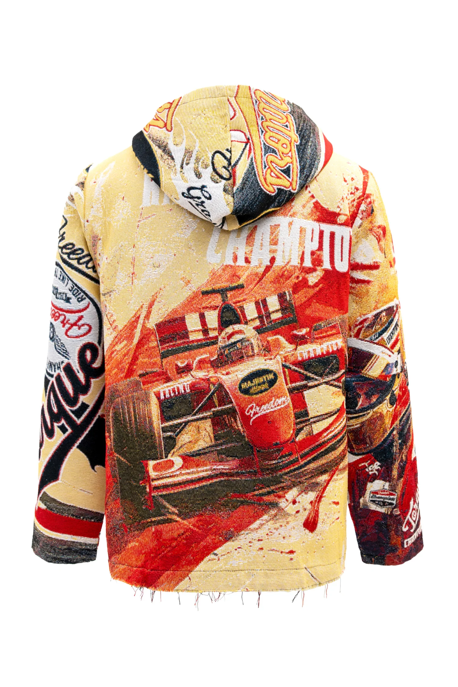 Men's Premium F1 Racer Tapestry Jacquard Long Sleeve Hoodie - Image 4