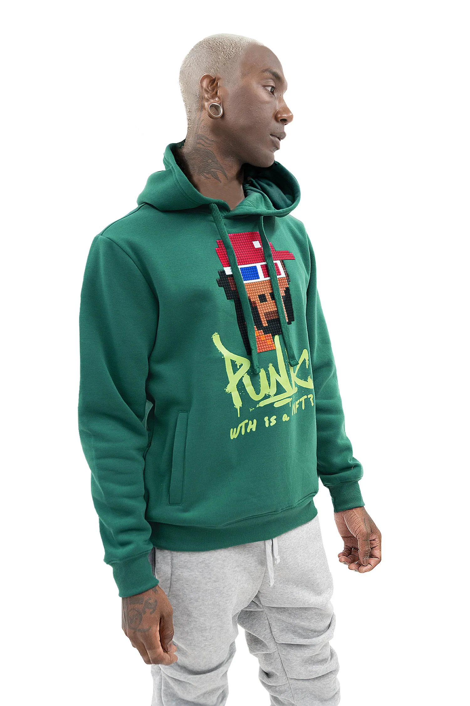 Punk 3D Lego Print Hoodie - Image 4