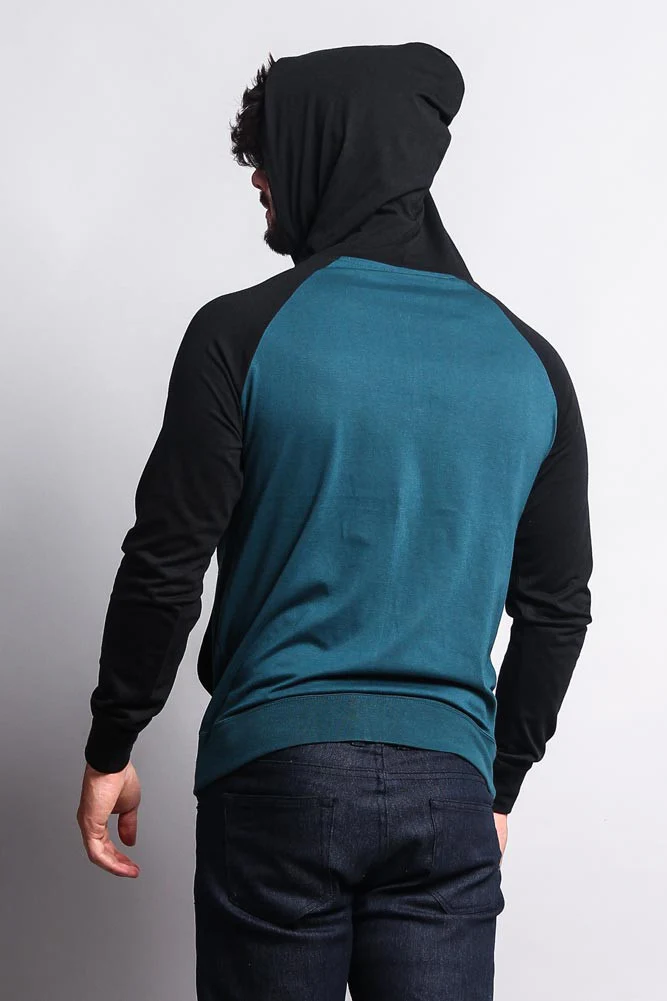 Men's Raglan Light Weight Zip Down Hoodie - Image 35