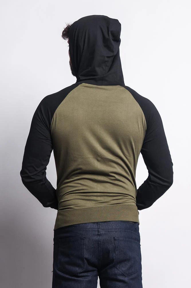 Men's Raglan Light Weight Zip Down Hoodie - Image 43