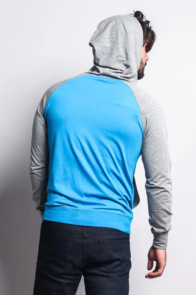 Men's Raglan Light Weight Zip Down Hoodie - Image 50