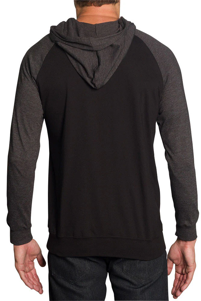 Men's Raglan Light Weight Zip Down Hoodie - Image 59