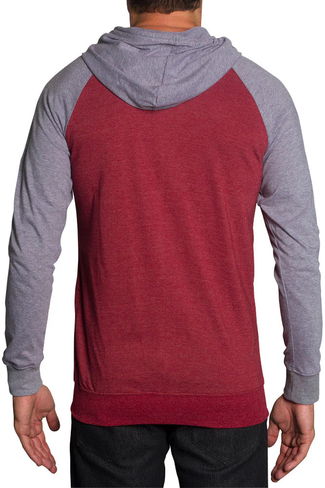 Men's Raglan Light Weight Zip Down Hoodie - Image 62