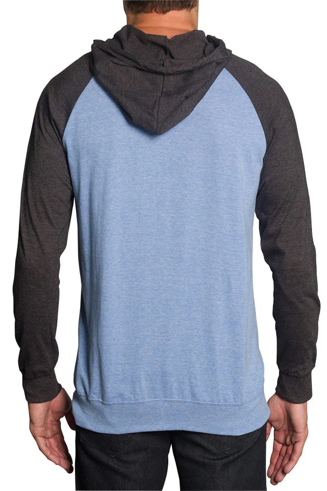 Men's Raglan Light Weight Zip Down Hoodie - Image 68