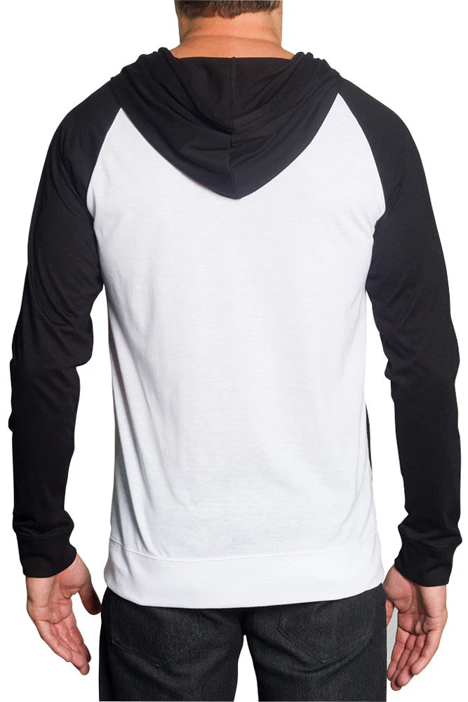 Men's Raglan Light Weight Zip Down Hoodie - Image 77