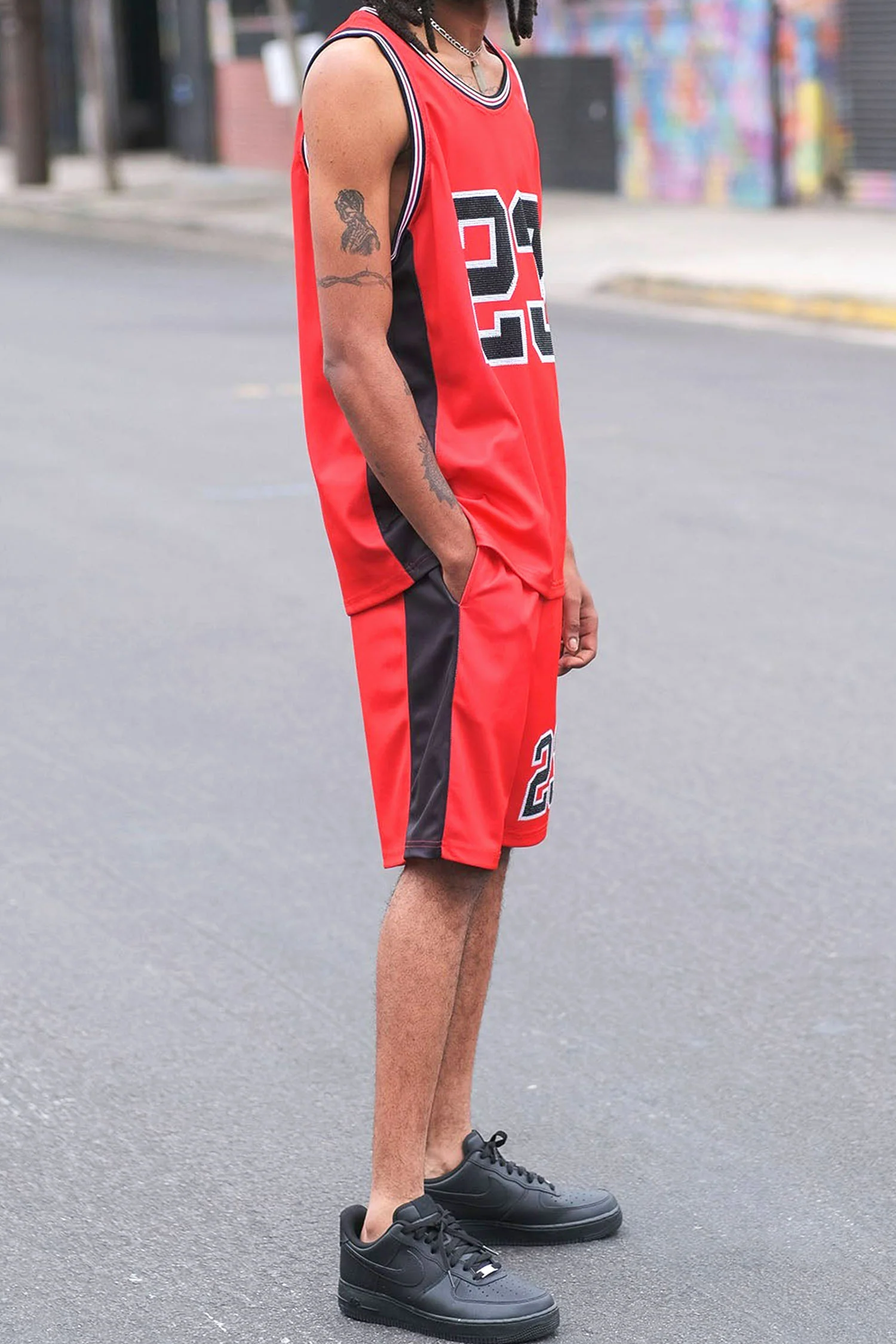Men's Rhinestoned "23" Basketball Sets - Image 14