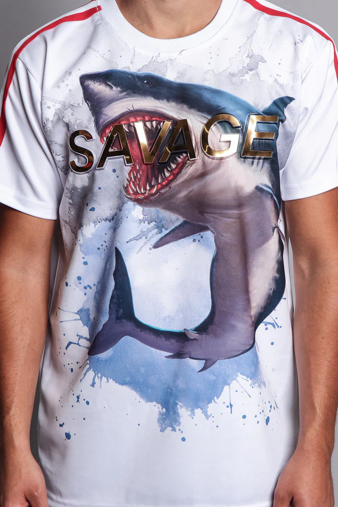 Men's Savage Shark T-Shirt - Image 10
