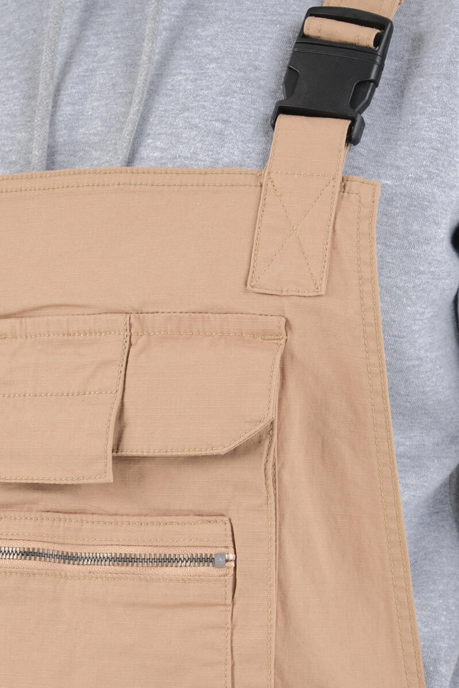 Men's Side Button Opening Cargo Pockets Overalls - Image 10