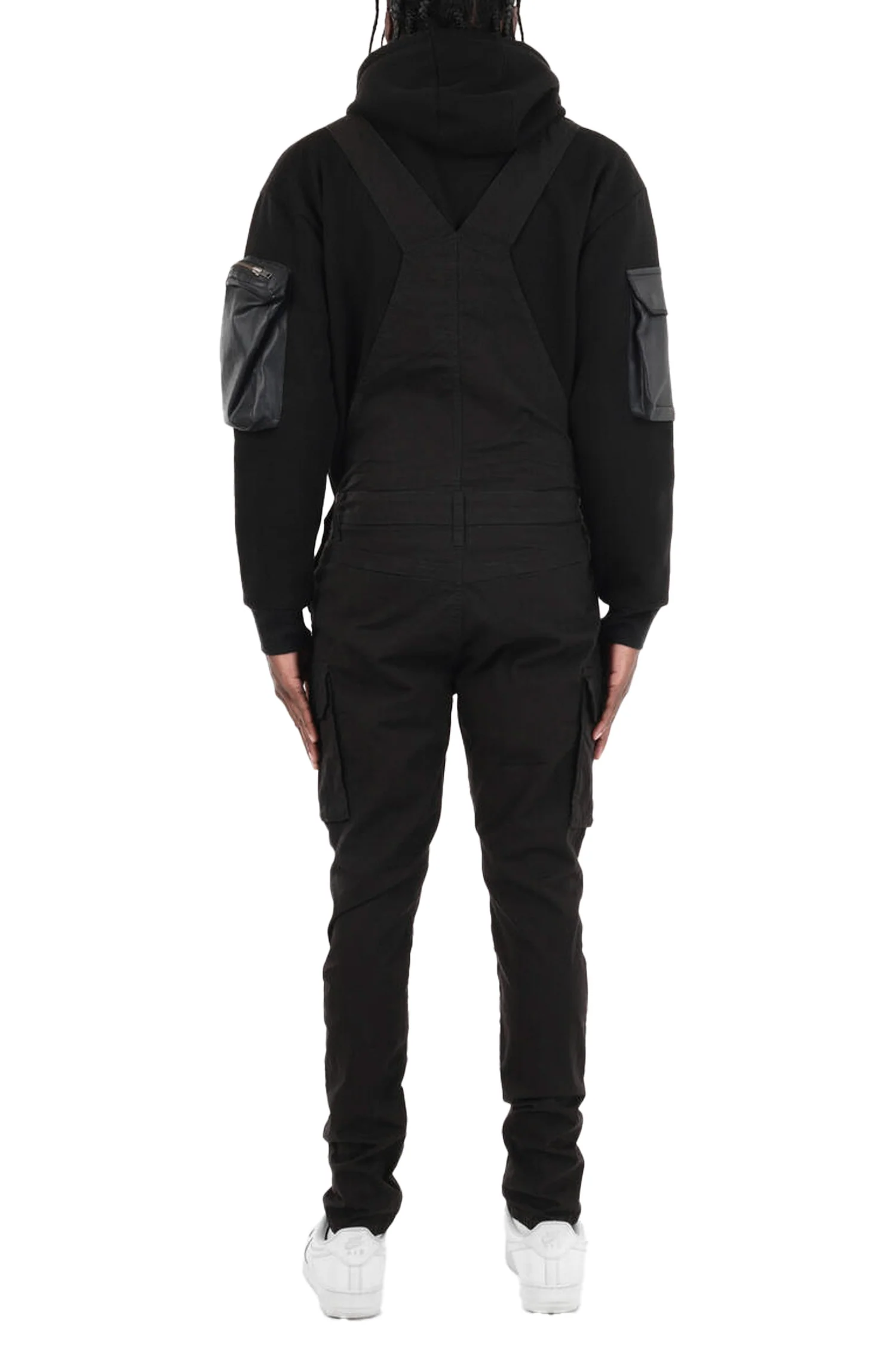 Men's Side Button Opening Cargo Pockets Overalls - Image 17