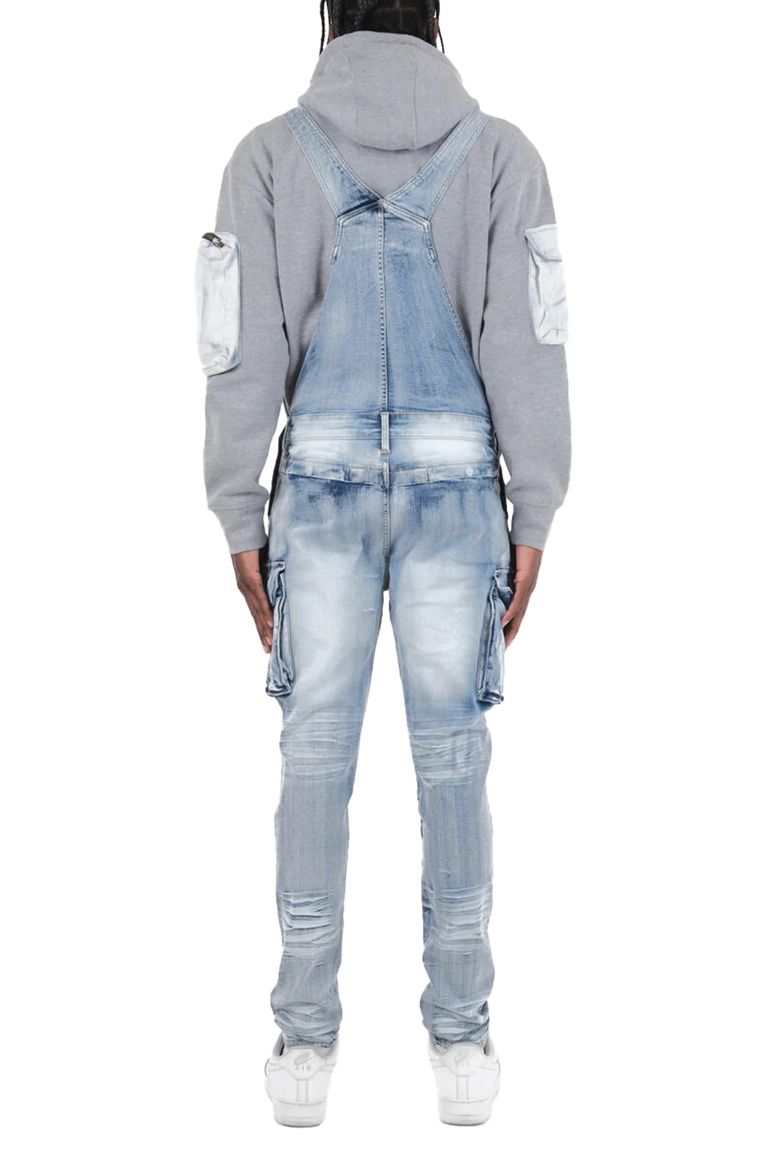 Men's Side Button Opening Cargo Pockets Overalls - Image 27