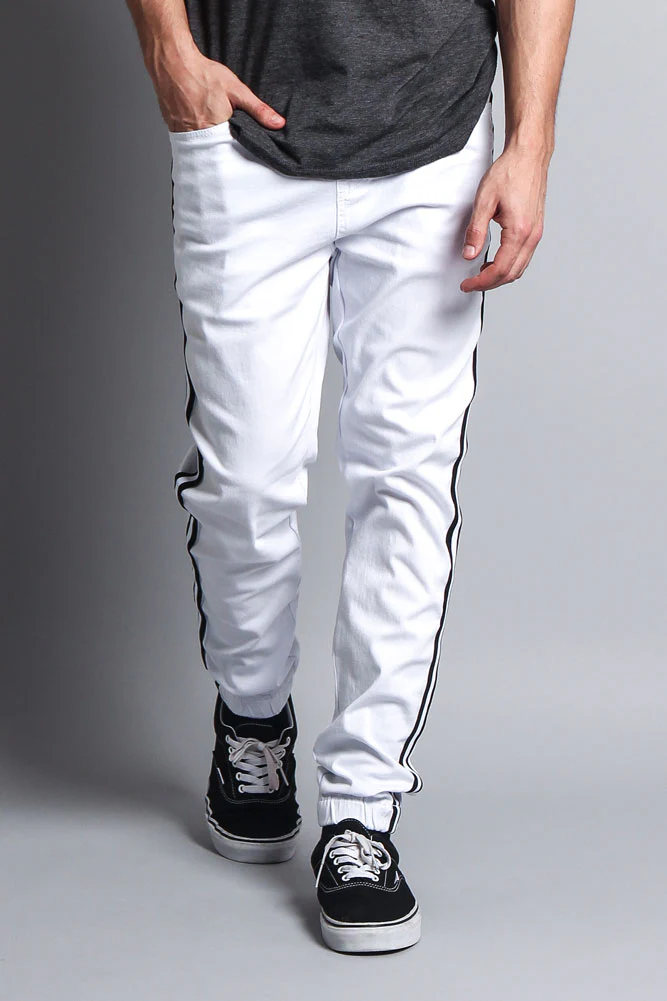 Men's Side Striped Band Joggers - Image 25