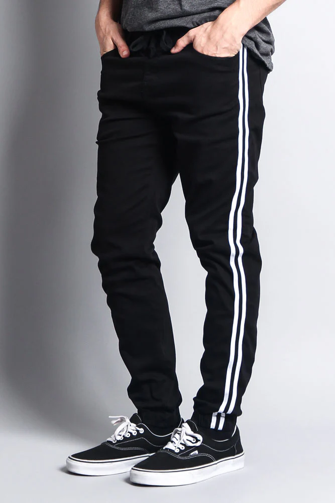 Men's Side Striped Band Joggers - Image 4