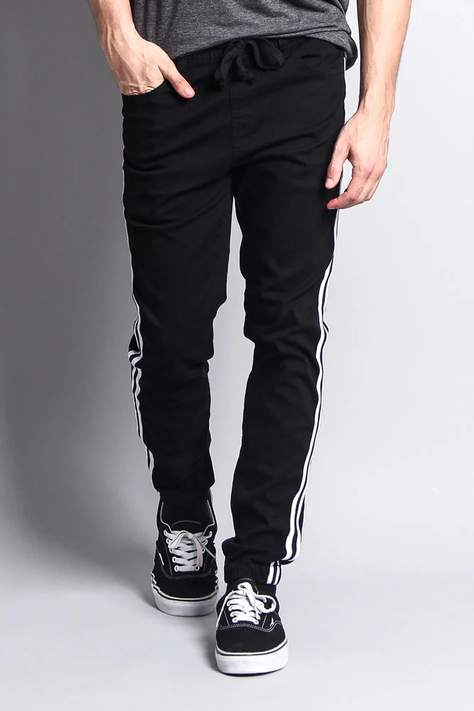 Men's Side Striped Band Joggers - Image 7