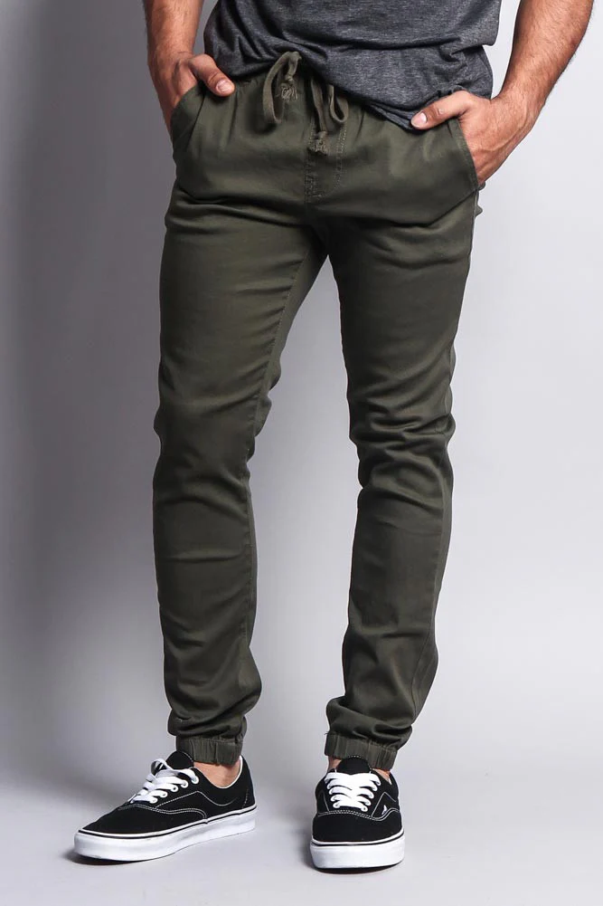 Men's Slant-Pocket Skinny Joggers - Image 25