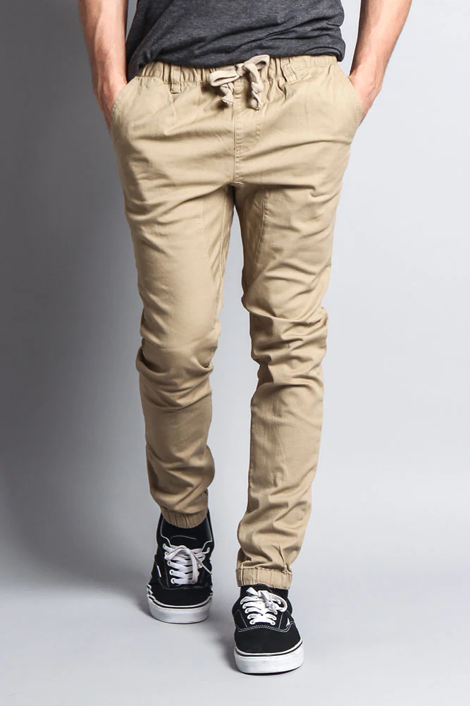 Men's Slant-Pocket Skinny Joggers - Image 55