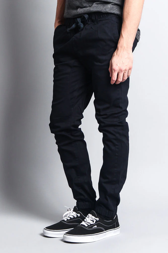 Men's Slant-Pocket Skinny Joggers - Image 57