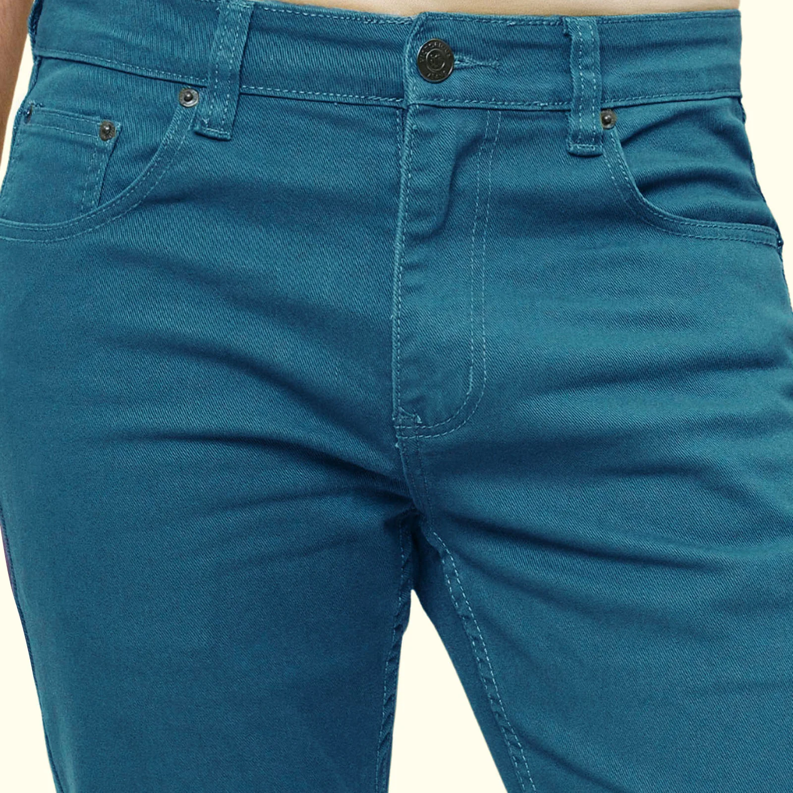 Men's Slim Fit Colored Jeans - Image 6