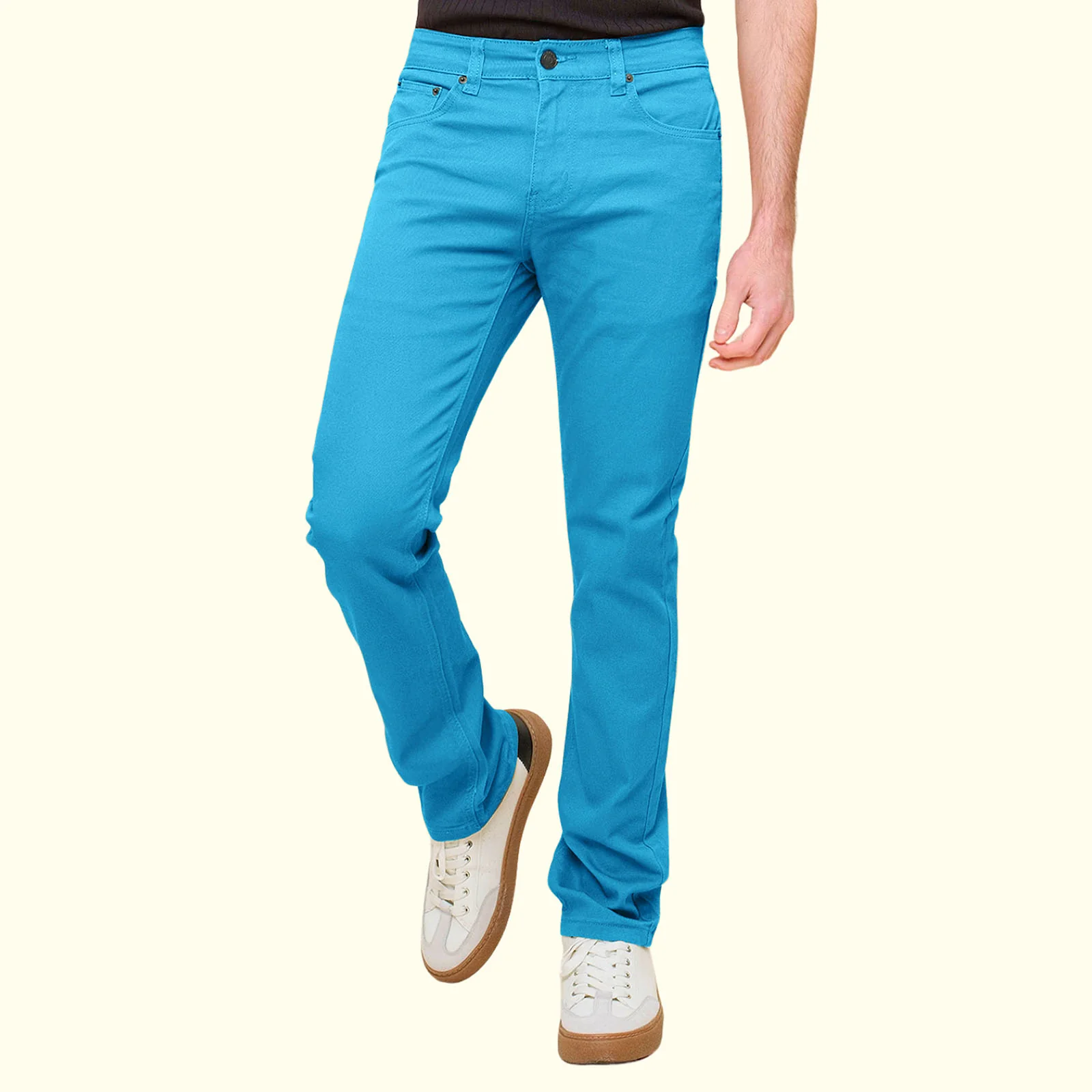 Men's Slim Fit Colored Jeans - Image 9