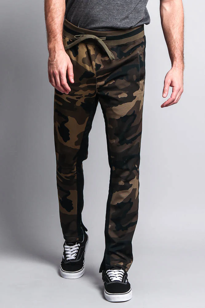 Men's Slim Fit Dual Stripe Track Pants - Image 12