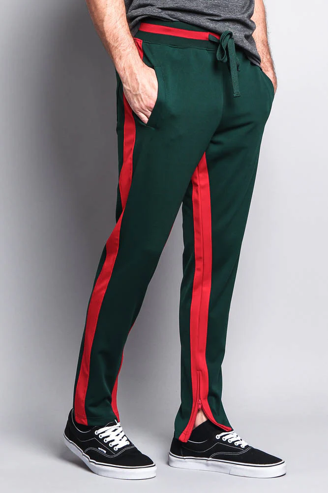 Men's Slim Fit Dual Stripe Track Pants - Image 16